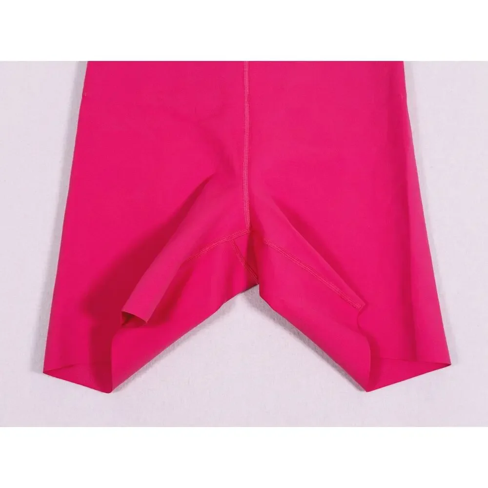 NWT Lululemon Glow Up High Rise Biker Shorts Compression Size 8 Pink Raspberry